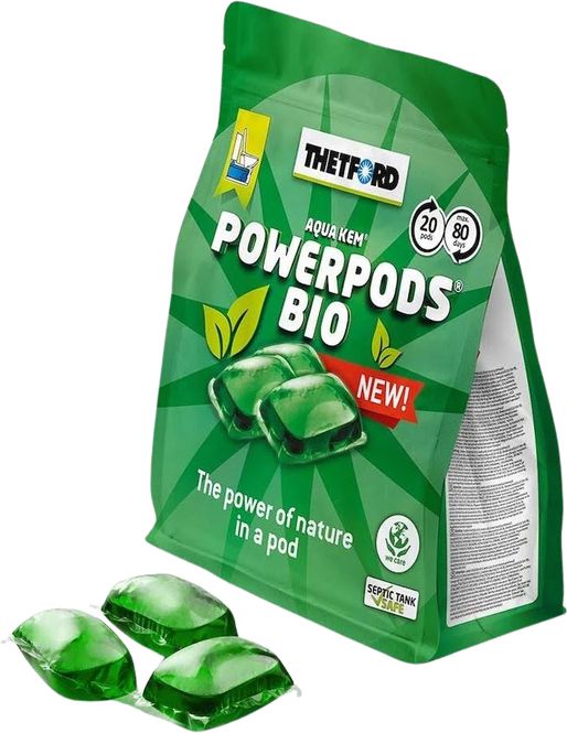 Hovedbilde Thetford PowerPods Bio Green sanitærvæske 20 pods