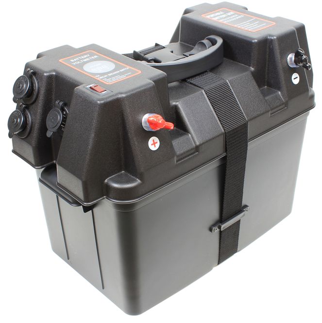 Hovedbilde Batterikasse Powerbox med 12V og USB uttak