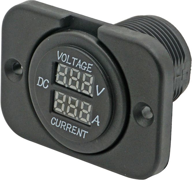 Hovedbilde Digital volt- og amperemeter m/ramme
