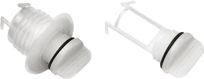 Hovedbilde Lenseplugg nylon hvit