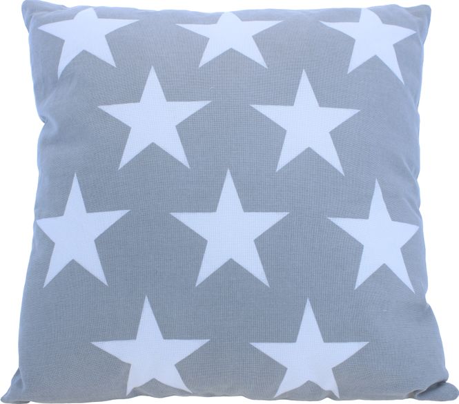 Hovedbilde Pyntepute Stars, grå 40 cm