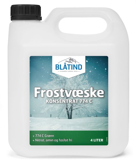 Hovedbilde Blåtind Frostvæske kons 774 C grønn 4 l