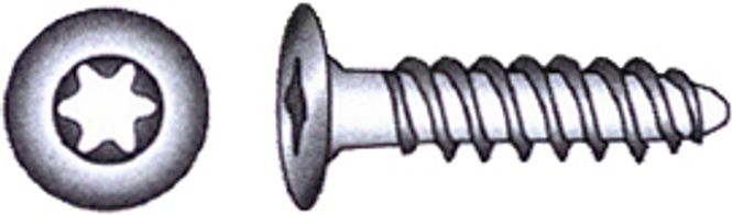 Hovedbilde Gulvskrue torx A4 DIN 1001, 4,8 x 19 mm, 15 stk