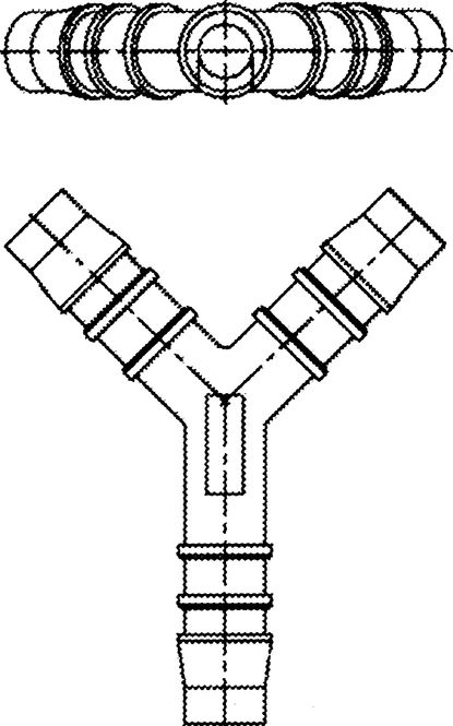 Hovedbilde Y-stykke plast