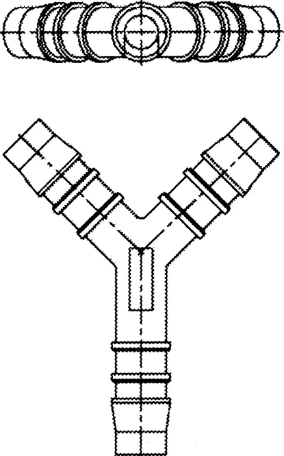Hovedbilde Y-stykke plast