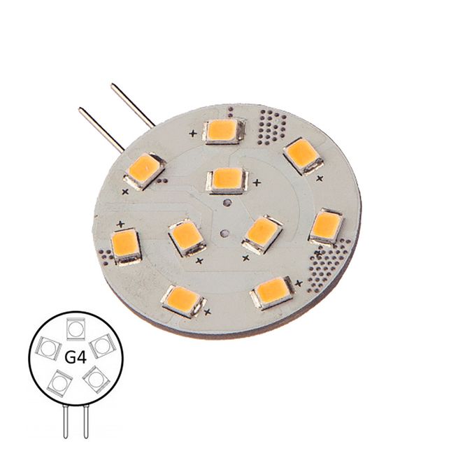 Hovedbilde LED-pære G4, 2700K/varmhvit, dimbar