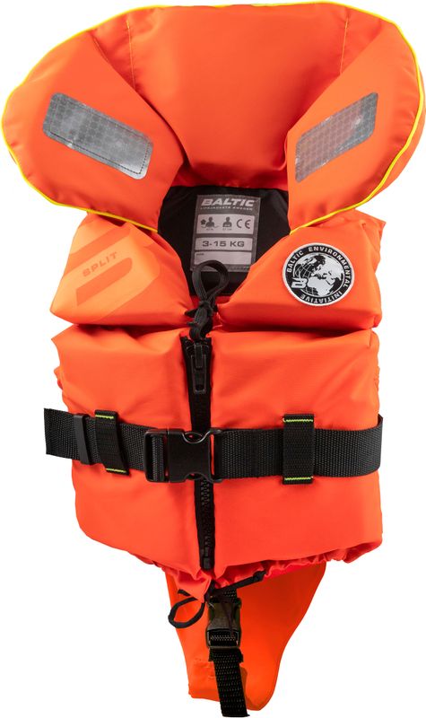 Baltic Split Front E.I. redningsvest baby/barn orange