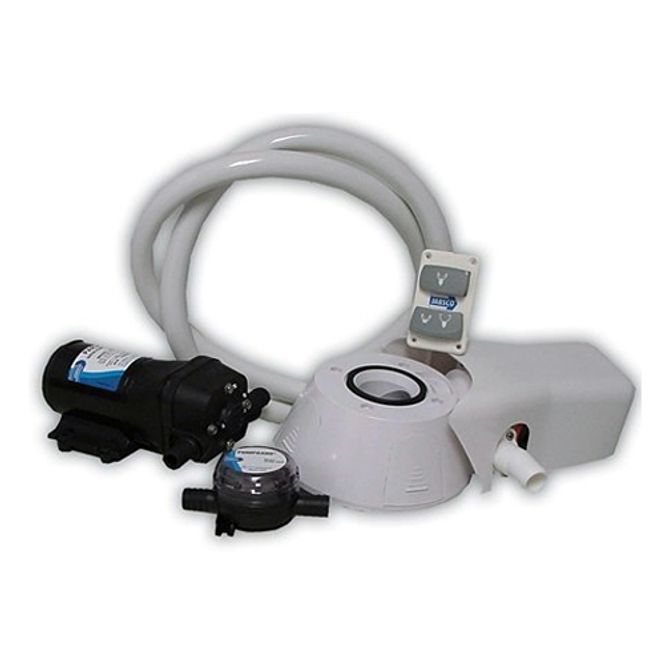 Hovedbilde Jabsco Quiet Flush kit med pumpe