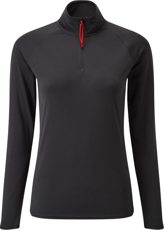 Gill UV Tec LS Zip trøye dame charcoal